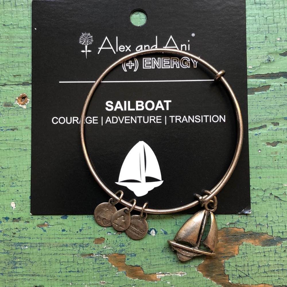 Silver Alex and Ani bracelet, barely used.